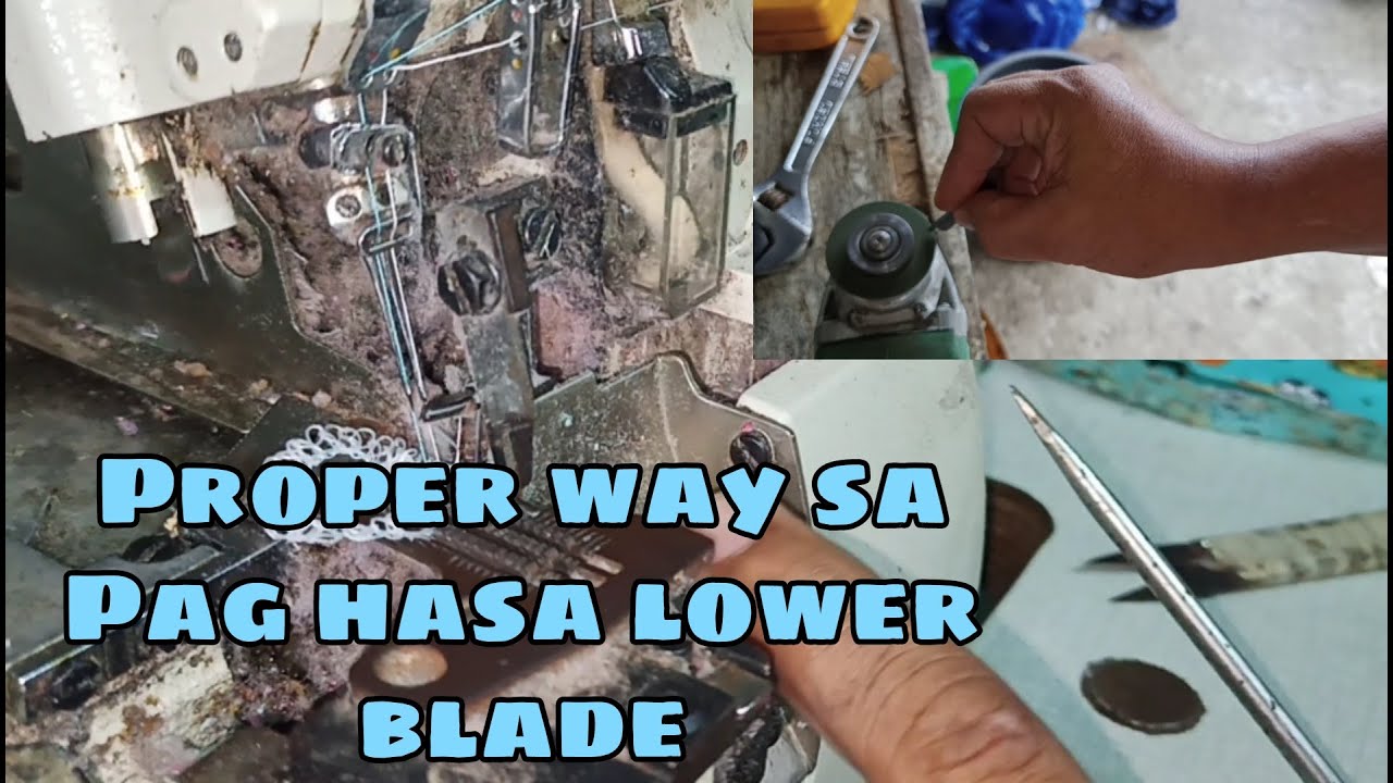Proper way sa Pag hasa  ng lower blade ng Edging Machine