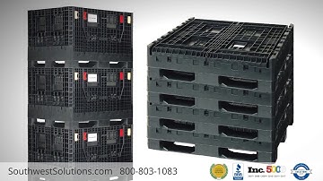 Stacking Collapsible Bulk Storage Bins