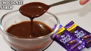 CHOCOLATE SYRUP WITHOUT CREAM AND DARK CHOCOLATE|SIMPLE CHOCOLATE SYRUP RECIPE