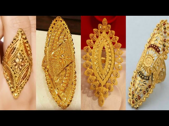 Latest Gold Ring Designs |Full Finger Gold Ring Designs #goldring #gold  #viral #jewellerycollection - YouTube