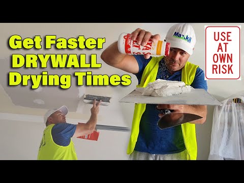 Drywall repair patch any size hole make it dry faster