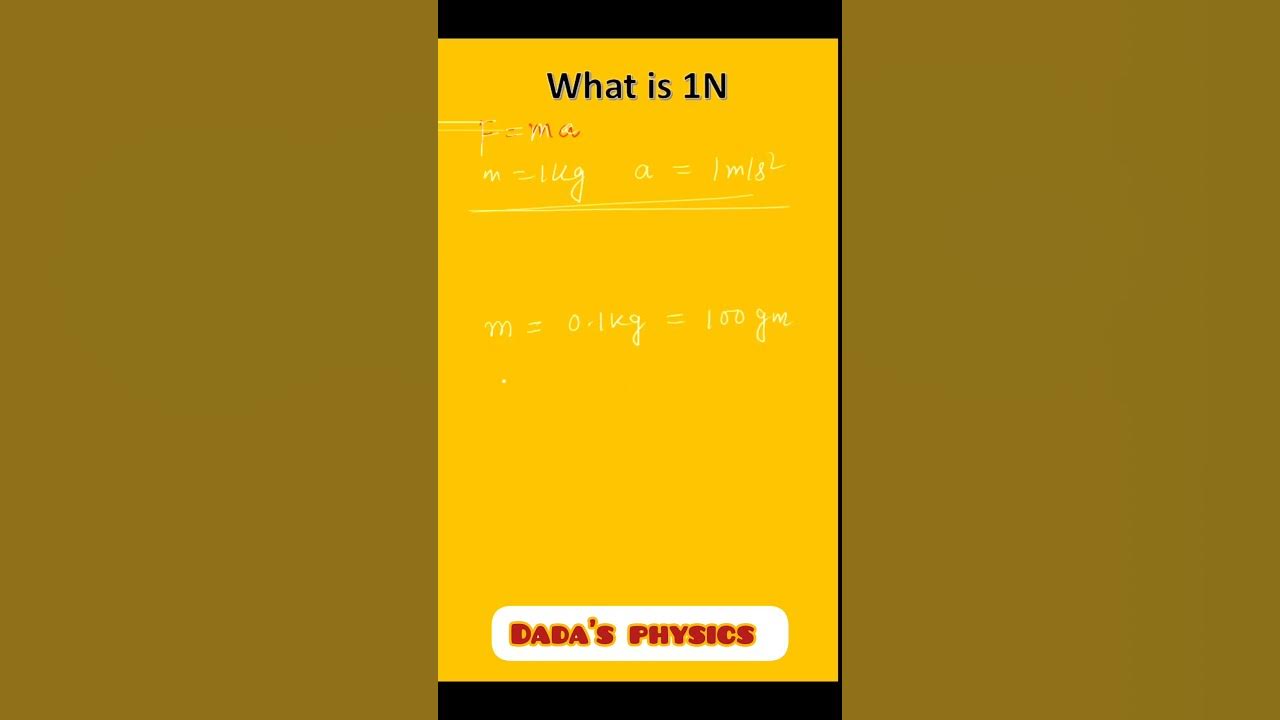 what-is-1-n-force-feel-it-dadasphysics5474-physics-youtube