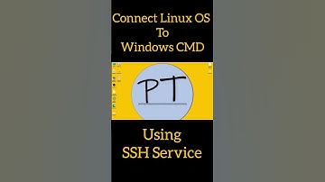 @parsutech How to connect Linux OS to windows Command Prompt through SSH Service #unix #linuxsystem