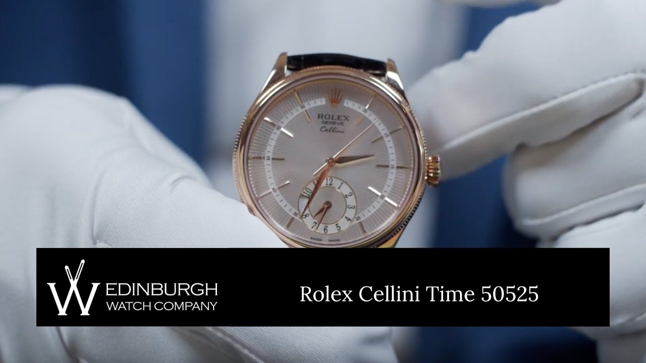 Rolex Cellini Dual Time Everose 18K Rose Gold Automatic Watch 50525