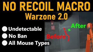 COD Modern Warfare 2 Warzone 2 No Recoil (2023) Macro for Logitech, Razer, Bloody, Corsair