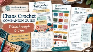 Before You Start A Chaos Crochet Blanket | Chaos Method Companion Guide | Free Download 