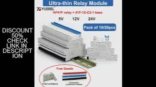 10pcs 20pcs 6A 1CO Relay 41F-5-ZS 41F-12-ZS 41F-24-ZS 5V 12V 24V DIN Mount with LED High Frequency U