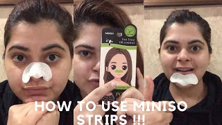 How To Use MINISO Pore Strips | How To Remove Blackheads | Nose and Chin | Super Easy