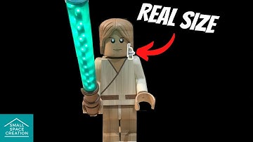 Making A Giant LEGO Man Luke Skywalker