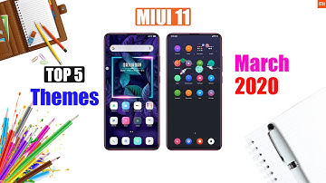 Top 5 MIUI 11  Secret Themes With Full Customized Boot animation,status bar and lock screen 2020