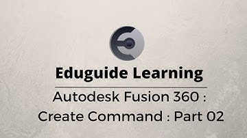 Tutorial 7: Basic Create Command: Part 2: Fusion 360 #technology #tech #fusion360