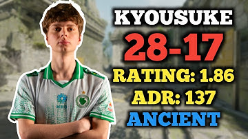 CS2 POV | KYOUSUKE (28-17) FACEIT RANKED (ANCIENT) | VOICELESS