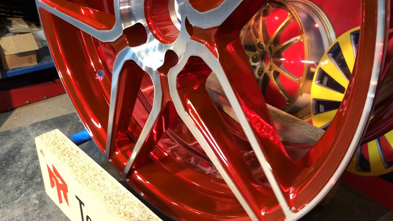 TeamAPT candy rot red Lackierung Pulverbeschichten Glanzdrehen ...