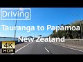 Driving tour from tauranga to papamoa new zealand 4k