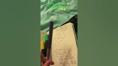 Doing my journal at eight pm