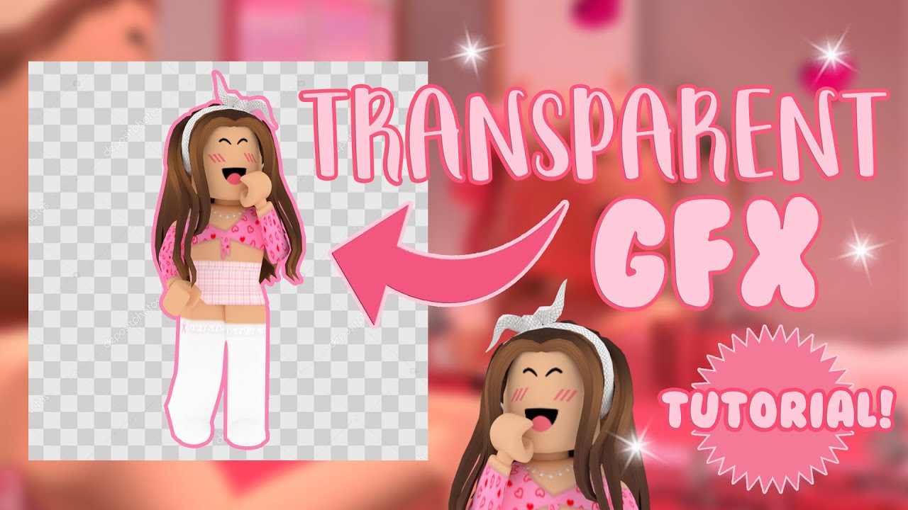 How To Make A Transparent Background Gfx Mxddsie Youtube - transparent cute roblox girl gfx