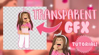How To Make A Transparent Background Gfx Mxddsie Youtube - roblox gfx png aesthetic