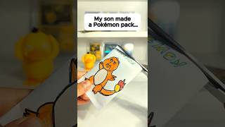 My son made a GOD pack for me… 😭♥️ #pokemon #pokemontcg #tcg