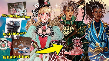 You sent me cool images & I turned them into MORE weird characters ☕🗡🌊(CHARACTER DESIGN CHALLENGE)#3