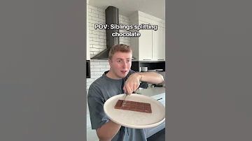 POV Siblings Splitting Chocolate Shorts 