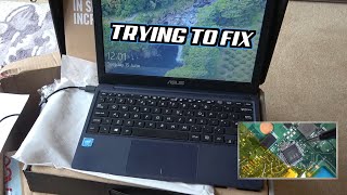 Liquid Damaged ASUS Laptop EeeBook X205TA  Trying to FIX