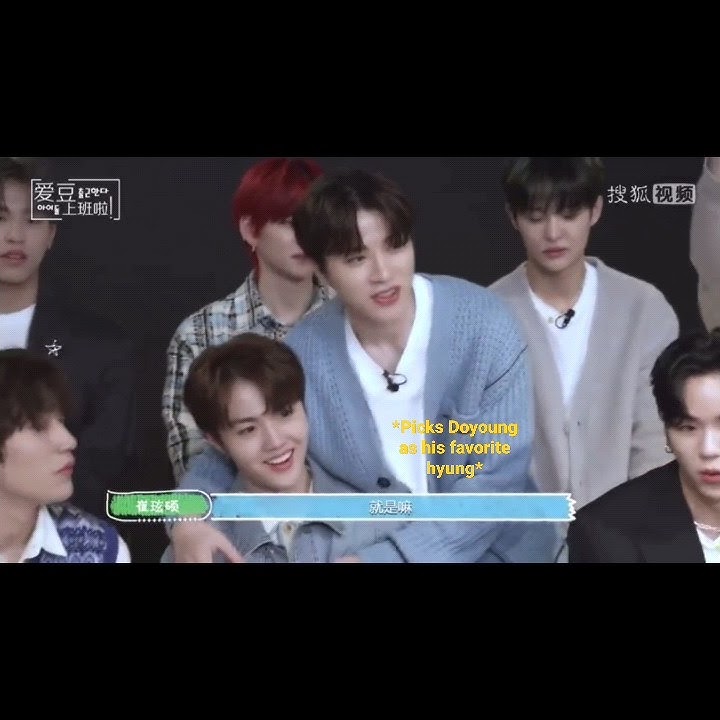 Junghwan choose his favorite hyung. Treasure maknae moment #treasure #junghwan #doyoung #yoshi