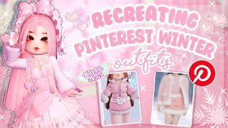 Recreating Pinterest Winter Outfits in Royale High ❄