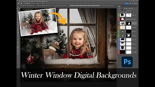 How to use the LSP Winter Window Frame Digital Backgrounds screenshot 2