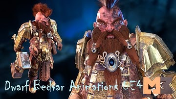 Dwarf Bedvar Animations UE4