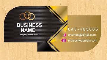 How to Make Business Card in CorelDraw X7 #6 with Inqalab Graphics