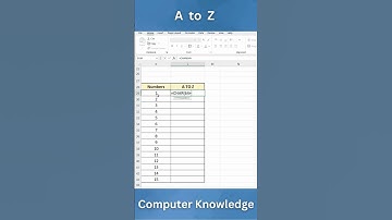 Seek Knowledge | A to Z | Best Trick in Excel |  #exceltech #exceltips #viral