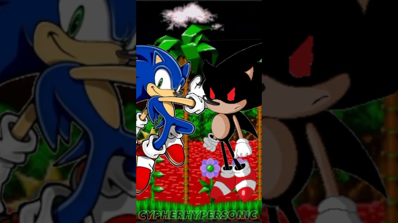 Download Dark Super Sonic V.S. Sonic.EXE - The Race [Animation] ソニック v.  ソニック mp3 free and mp4