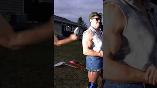 Destroying the NERVE in my Arm with a Shovel… #funny #shorts #comedy
