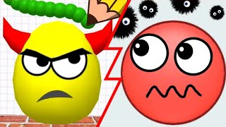 Draw To Smash vs Hide Ball  Logic Puzzle (ASMR Gameplay Infinity, Smile Egg Smash Balls)