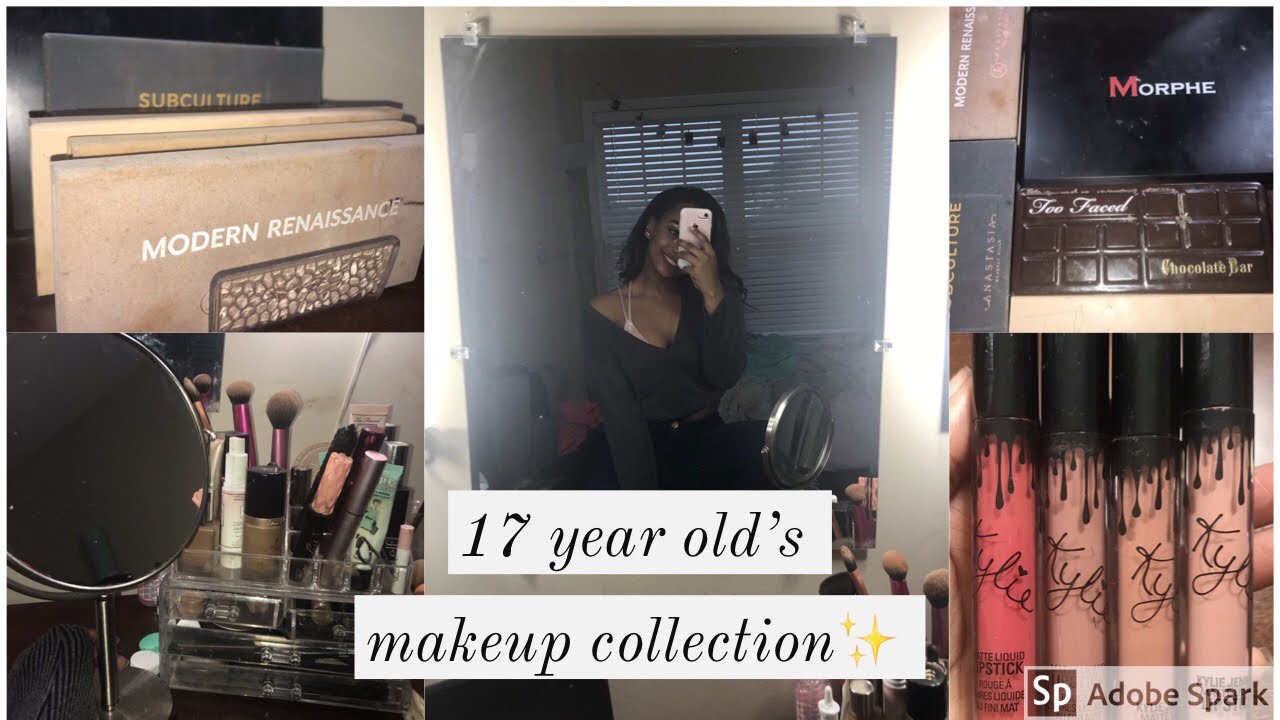 17 year old's makeup collection 2018 VLOGMAS DAY 14 YouTube