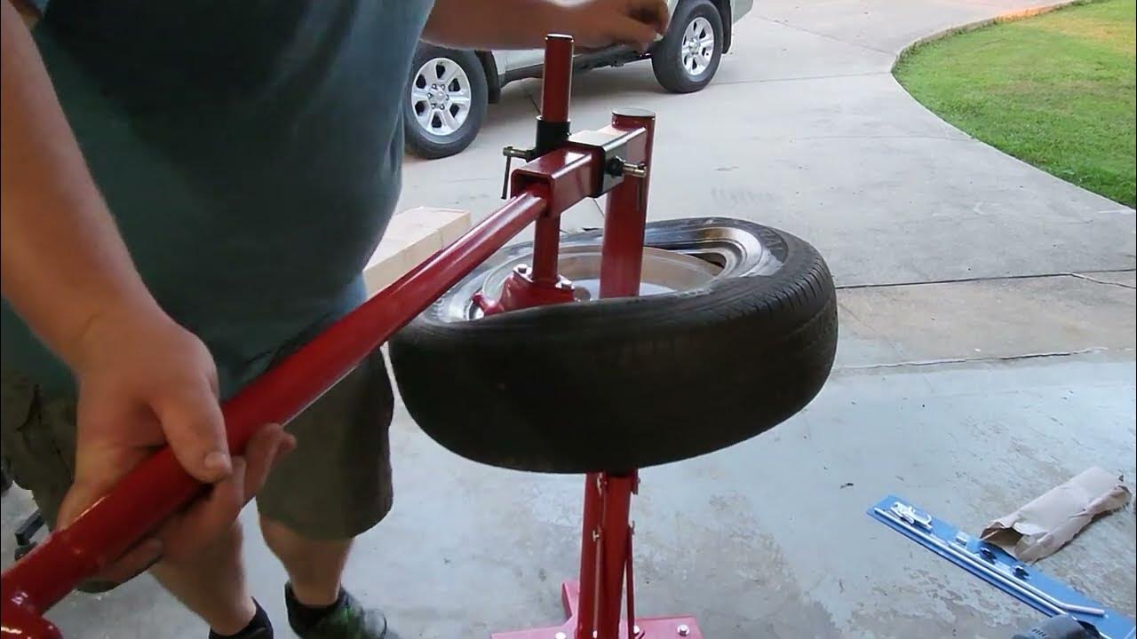 harbor-freight-manual-tire-changer-with-duckbill-attachment-mounting-a