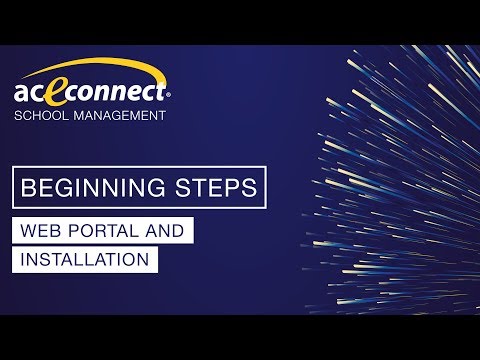 aceconnect School Management: Web Portal and Installation