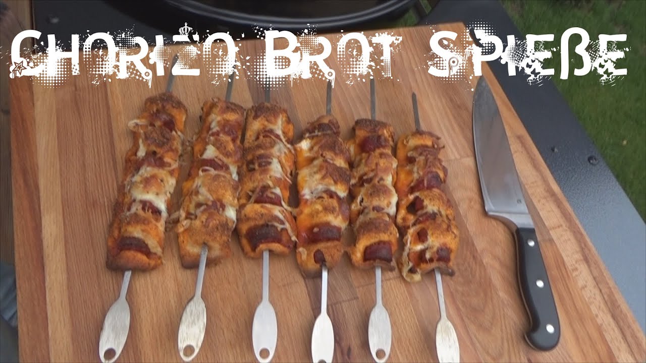 #12 | Chorizo Brot Spieße mit Mozzarella überbacken schnell und lecker ...