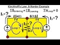 Electrical Engineering Basic Laws 12 Of 31 Kirchhoff S Laws A Harder Electrical Engineering Basic Laws 12 Of 31 Kirchhoff S Laws A Harder