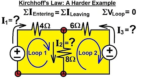 Electrical Engineering: Basic Laws (12 of 31) Kirchhoff's Laws: A Harder