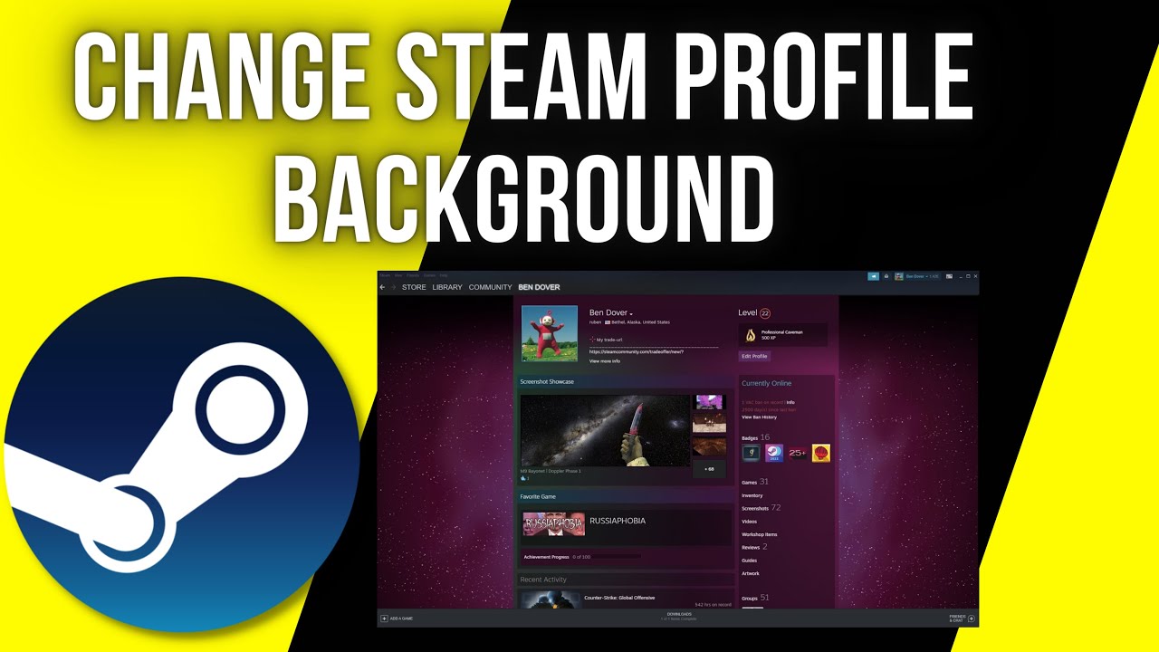 How to Set a Custom Background for Your Steam Profile (2021)