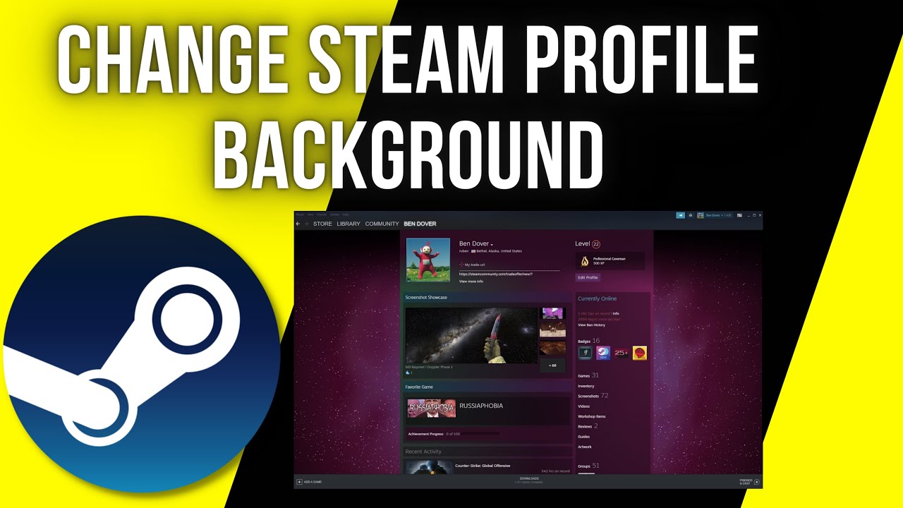 How To Change Steam Profile Background