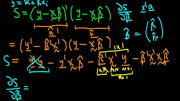 7 - Ordinary Least Squares Estimators - derivation in matrix form - part 2