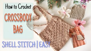 How to Crochet CROSSBODY BAG | Easy, Simple to make and Good for Beginners