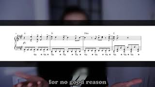 Video thumbnail of "Jacksfilms - The Thanksgiving Song (Piano Sheet Music)"