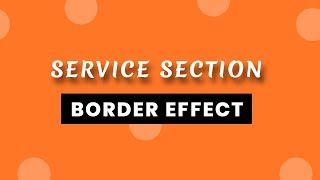 Services Section Design using html css