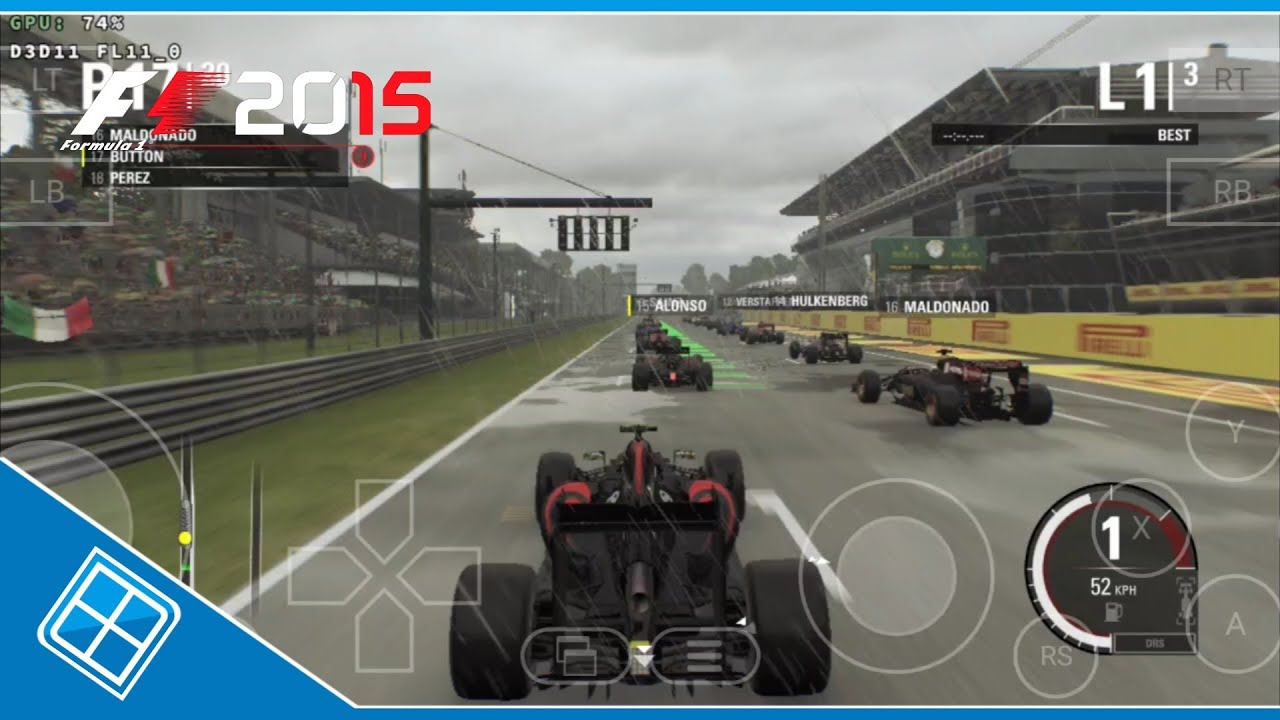 F1 2015 Gameplay (Windows) on Android | Winlator v8.0 - YouTube