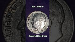 1982 - P Roosevelt Dime Errors #coins #coin #ebay #ebayseller #etsy #etsyseller