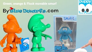 Movable smurf figurines by Puppy - 2025 - Green, orange and