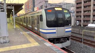 E217系クラY-18編成+クラY-103編成市川発車